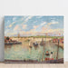 Riproduzione del dipinto L’Avant-port di Dieppe, pomeriggio, tempo luminoso - Camille Pissarro