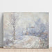 Riproduzione del dipinto L'Entrée di Giverny sotto la Neve - Claude Monet