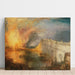Incendio del Parlamento, vista da Westminster Bridge — versione Philadelphia, 1834–1835, J. M. W. Turner