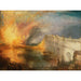Incendio del Parlamento, vista da Westminster Bridge — versione Philadelphia, 1834–1835, J. M. W. Turner
