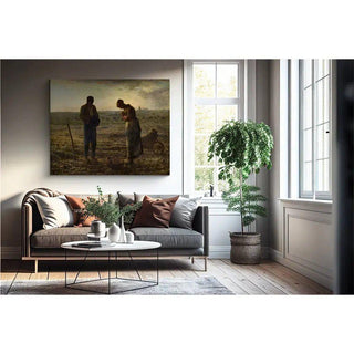 L'angelus - Jean-François Millet | Reproduction Tableau Décoration murale affiche copie