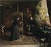 L'artista danese Bertha Wegmann che dipinge un ritratto - Jeanna Bauck — vista dell’opera