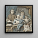 L'artiste lui-même et sa famille - Warner Horstink — quadro incorniciato alla parete