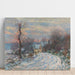 Riproduzione del dipinto L'ingresso di Giverny in inverno - Claude Monet