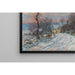 Riproduzione del dipinto L'ingresso di Giverny in inverno - Claude Monet