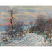 Riproduzione del dipinto L'ingresso di Giverny in inverno - Claude Monet