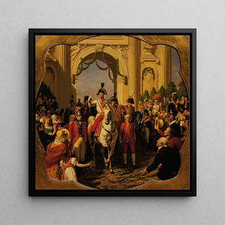 L'entrée de l'empereur François II d'Autriche à Vienne en 1814 - Karl von Blaas