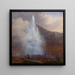 L'eruzione del Grande Geyser in Islanda nel 1834 - Friedrich Theodore Kloss — quadro incorniciato alla parete