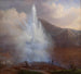 L'eruzione del Grande Geyser in Islanda nel 1834 - Friedrich Theodore Kloss — vista dell’opera