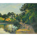 Riproduzione del dipinto L'étang Au Soleil Couchant, Montfoucault - Camille Pissarro