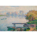 Riproduzione del dipinto L'étang de Saint-Pierre, pescatore e barche - Henri Lebasque