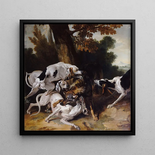 L'hallali du loup - Jean-Baptiste Oudry