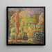 L'isola incantata - Ludwig von Hofmann — quadro incorniciato alla parete