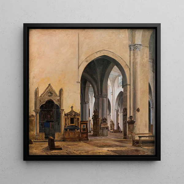 L'intérieur de S. Maria sopra Minerva à Rome - Constantin Hansen