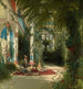 L'interno della serra sull'isola delle pavoni vicino a Potsdam - Carl Blechen — vista dell’opera