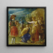 L'interrogatorio del ebreo - Adam Elsheimer — quadro incorniciato alla parete