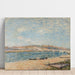 Riproduzione del dipinto La Berge à Saint-Mammès - Alfred Sisley