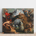Riproduzione del dipinto La Caccia alla tigre, al leone e al leopardo - Seguace di Peter Paul Rubens