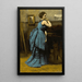 Riproduzione del dipinto La Dame en bleu di Jean-Baptiste-Camille Corot