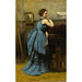 Riproduzione del dipinto La Dame en bleu di Jean-Baptiste-Camille Corot
