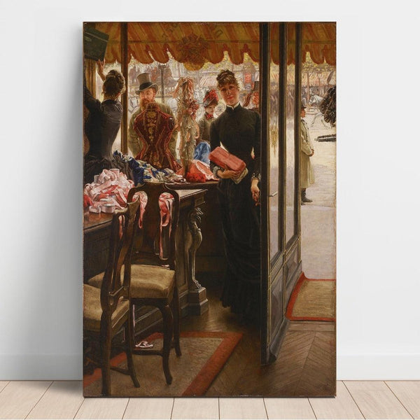 Riproduzione del dipinto La Demoiselle de Magasin - James Tissot