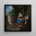 La Fuga in Egitto - Alessandro Allori — quadro incorniciato alla parete