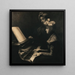 La Leçon de piano - Firmin Baes — quadro incorniciato alla parete