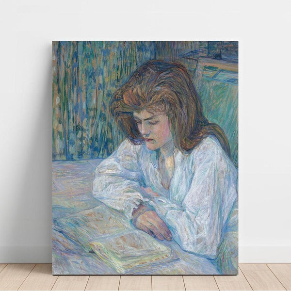 Riproduzione del dipinto La Liseuse - Henri de Toulouse-Lautrec