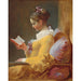 Riproduzione del dipinto La Liseuse di Jean-Honoré Fragonard