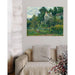 Riproduzione del dipinto La Maison Rondest e il suo giardino all'Hermitage, Pontoise - Camille Pissarro