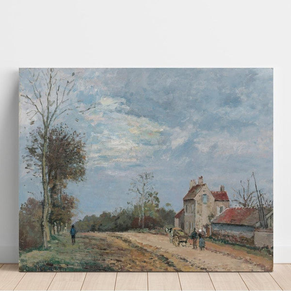 Riproduzione del dipinto La Maison de Monsieur Musy, Route de Marly, Louveciennes - Camille Pissarro