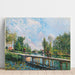 Riproduzione del dipinto La Passerelle - Chemin de Halage du Canal du Loing - Alfred Sisley