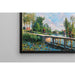Riproduzione del dipinto La Passerelle - Chemin de Halage du Canal du Loing - Alfred Sisley