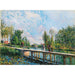 Riproduzione del dipinto La Passerelle - Chemin de Halage du Canal du Loing - Alfred Sisley