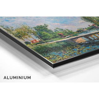 La Passerelle - Chemin de Halage du Canal du Loing - Alfred Sisley | Reproduction Tableau Décoration murale affiche copie
