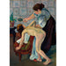 Riproduzione del dipinto La Piccola Fanciulla allo Specchio - Suzanne Valadon
