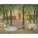 Riproduzione del dipinto La Place des buveurs d'eau, Aix-les-Bains - Henri Le Sidaner