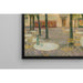 Riproduzione del dipinto La Place des buveurs d'eau, Aix-les-Bains - Henri Le Sidaner