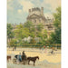 Riproduzione del dipinto La Place du Louvre - Louis Béroud