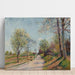 Riproduzione del dipinto La Route de Veneux - Alfred Sisley