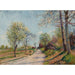Riproduzione del dipinto La Route de Veneux - Alfred Sisley