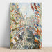 Riproduzione del dipinto La Rue Montorgueil - Claude Monet