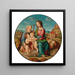 Riproduzione del dipinto La Sainte Famille avec le Saint Enfant Jean-Baptiste - École toscane