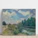 Riproduzione del dipinto La Seine à Bougival (1876) - Alfred Sisley
