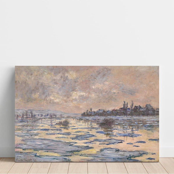 Riproduzione del dipinto La Seine à Lavacourt, Débâcle - Claude Monet