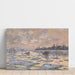 Riproduzione del dipinto La Seine à Lavacourt, Débâcle - Claude Monet