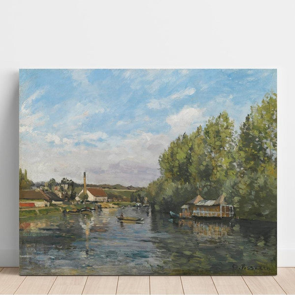 Riproduzione del dipinto La Seine à Port-Marly - Camille Pissarro