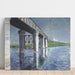 Riproduzione del dipinto La Seine et le pont ferroviaire d'Argenteuil - Gustave Caillebotte