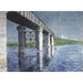 Riproduzione del dipinto La Seine et le pont ferroviaire d'Argenteuil - Gustave Caillebotte