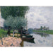 Riproduzione del dipinto La Seine près de Bougival - Alfred Sisley